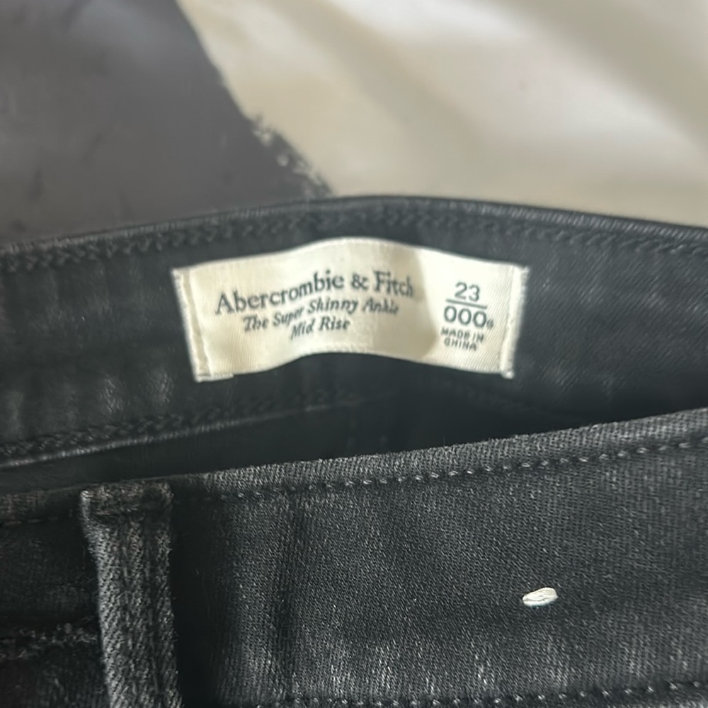 Abercrombie & Fitch ripped skinny jeans, not for me anymore only worn one time!